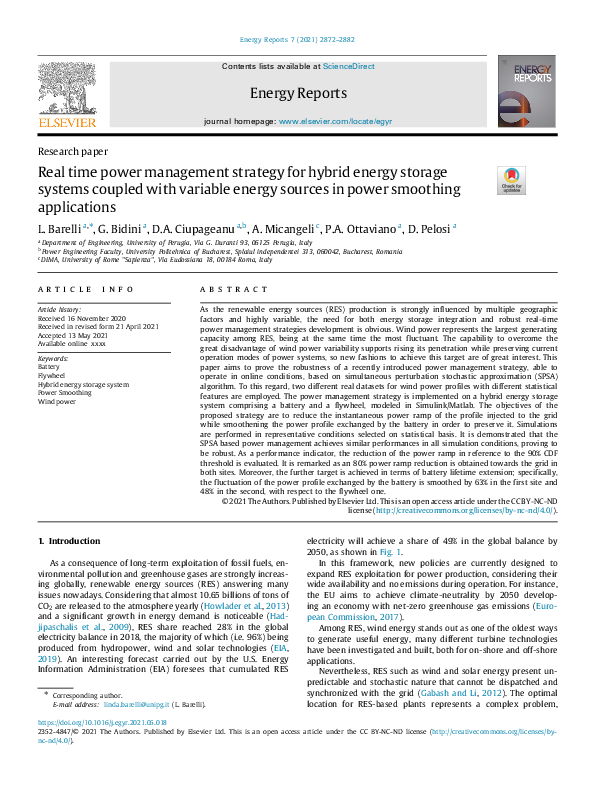 (PDF) Real time power management strategy for hybrid energy storage ...