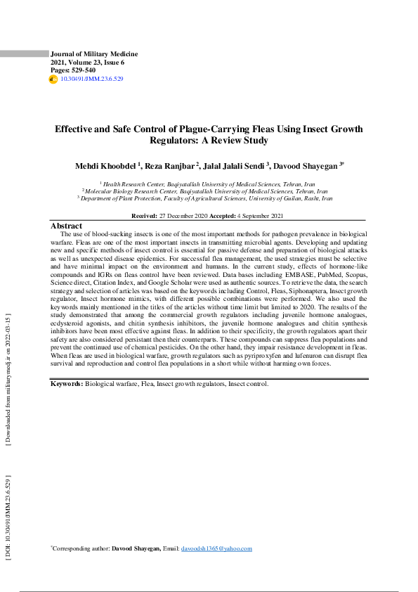 Photo inspiration: Gallery Detail: Pdf Effective And Safe Control Of Plague Carrying Fleas Using