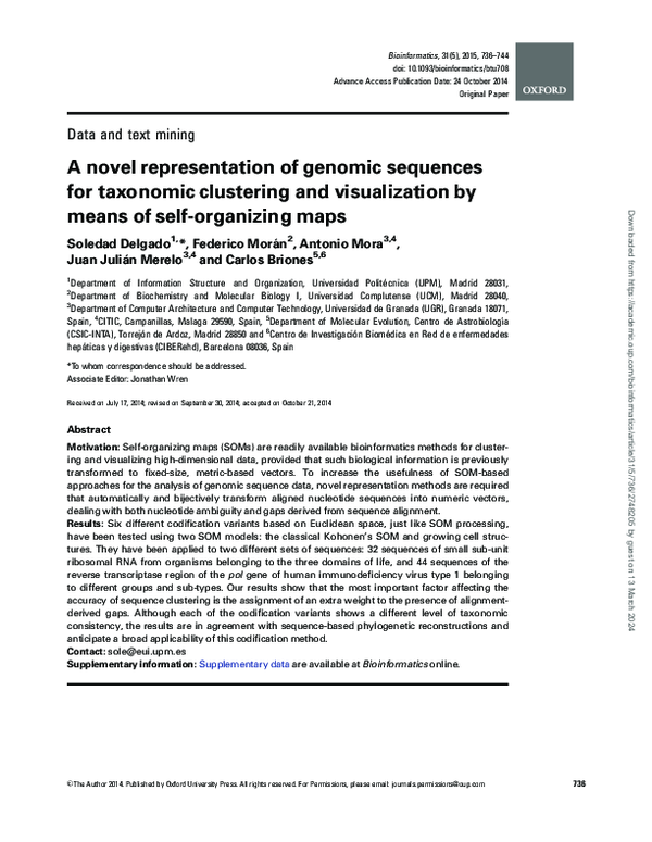 (PDF) 1 Data and text mining A Novel Representation of Genomic ...