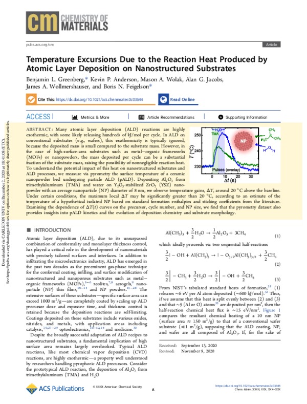 (PDF) Temperature Excursions Due to the Reaction Heat Produced by ...