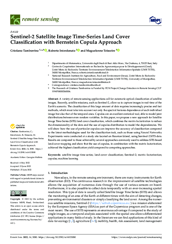 (PDF) Sentinel-2 Satellite Image Time-Series Land Cover Classification ...