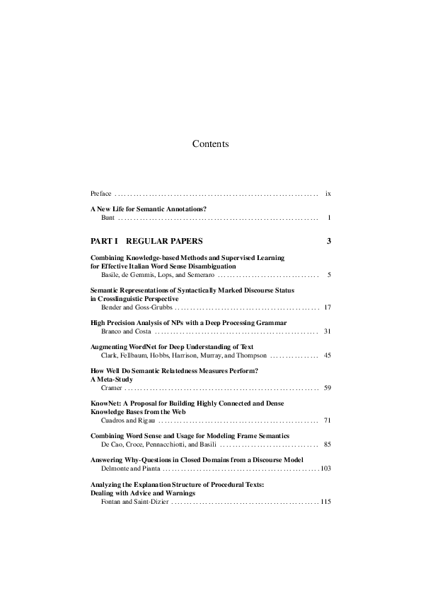 (PDF) Semantics in Text Processing. STEP 2008 Conference Proceedings