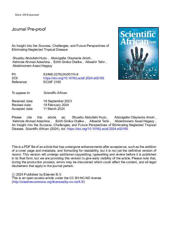 (PDF) An Insight into the Success, Challenges, and Future Perspectives of Eliminating Neglected ...