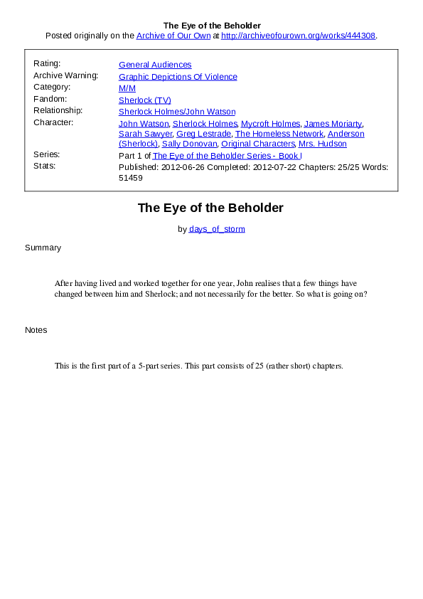 (PDF) The Eye of the Beholder