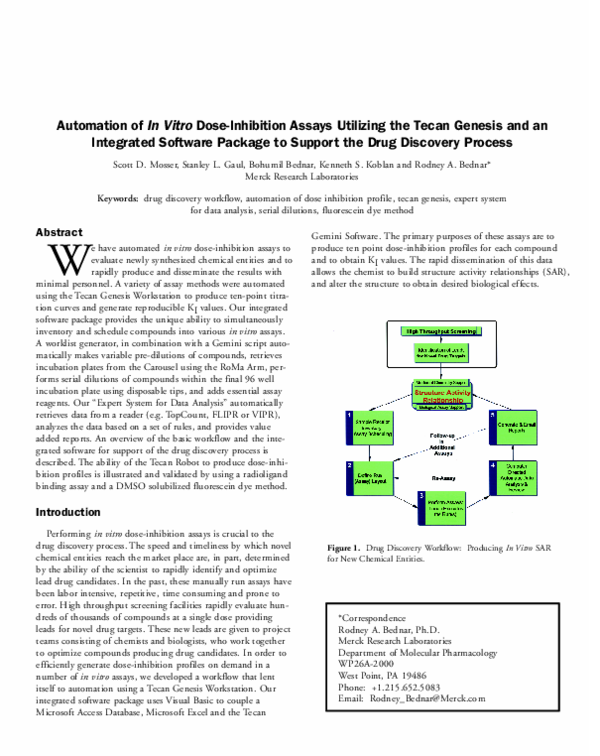 (PDF) Automation of In Vitro Dose-Inhibition Assays Utilizing the Tecan ...