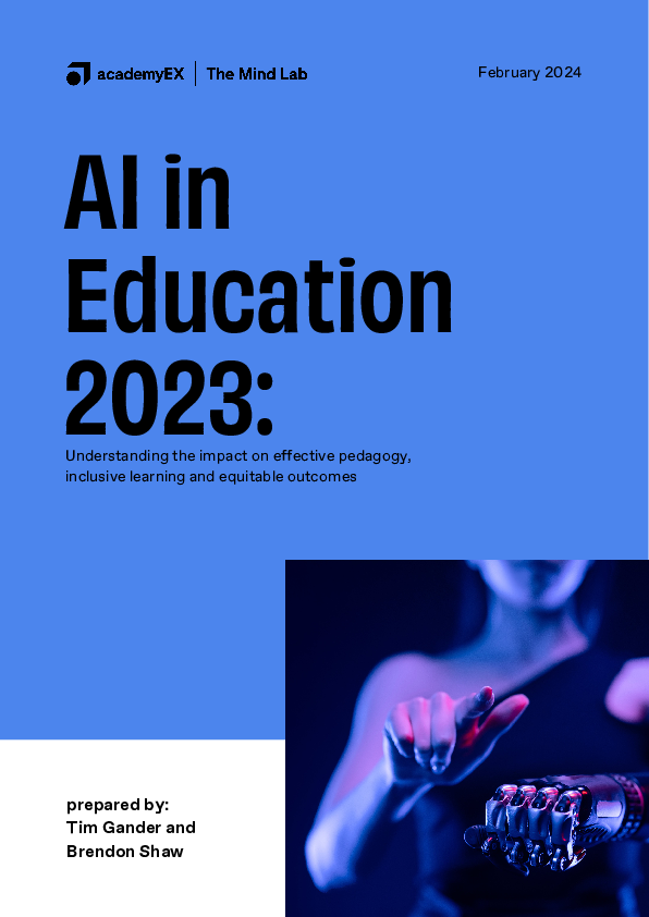(PDF) AI in Education 2023 Understanding the impact on effective ...
