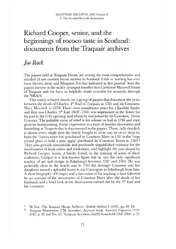 (PDF) Richard Cooper senior, and the beginnings of rococo taste in ...