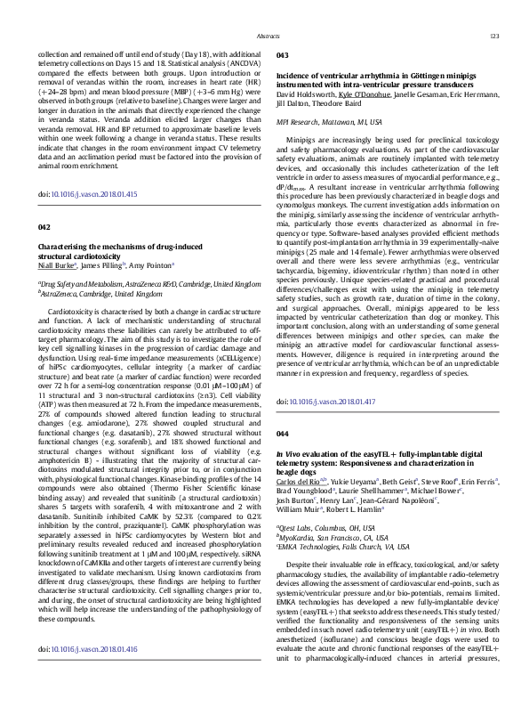 (PDF) In Vivo evaluation of the easyTEL+ fully-implantable digital ...