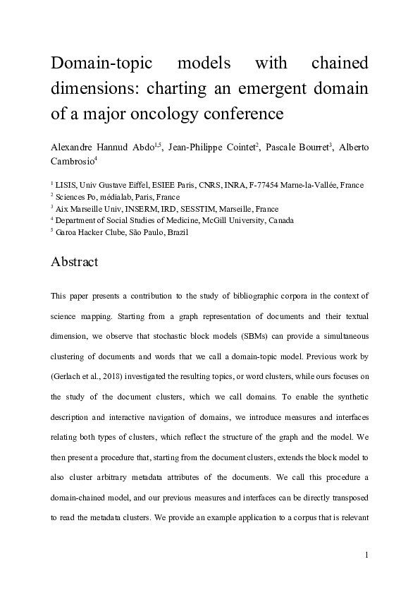 (PDF) Domain-topic models with chained dimensions: charting the ...