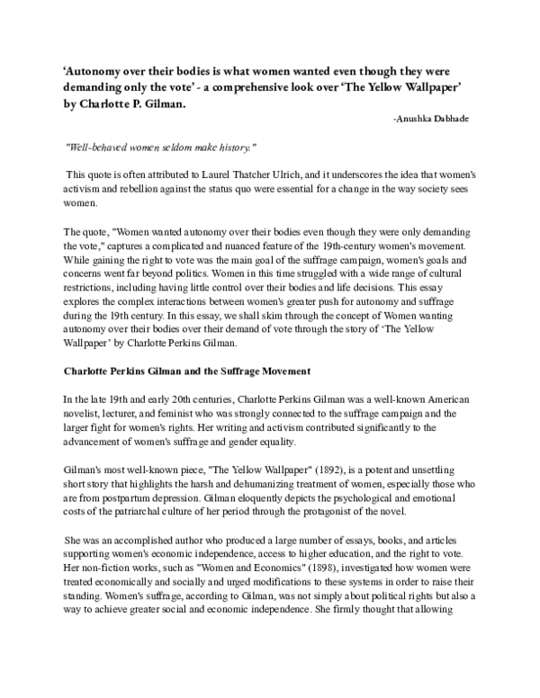 (PDF) 'Autonomy over their bodies is what women wanted even though they ...