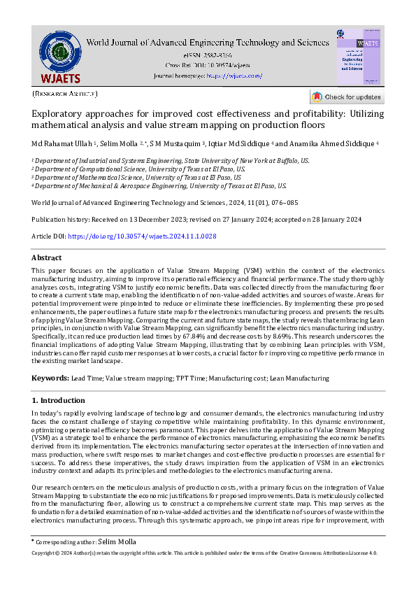 (PDF) Exploratory approaches for improved cost effectiveness and ...