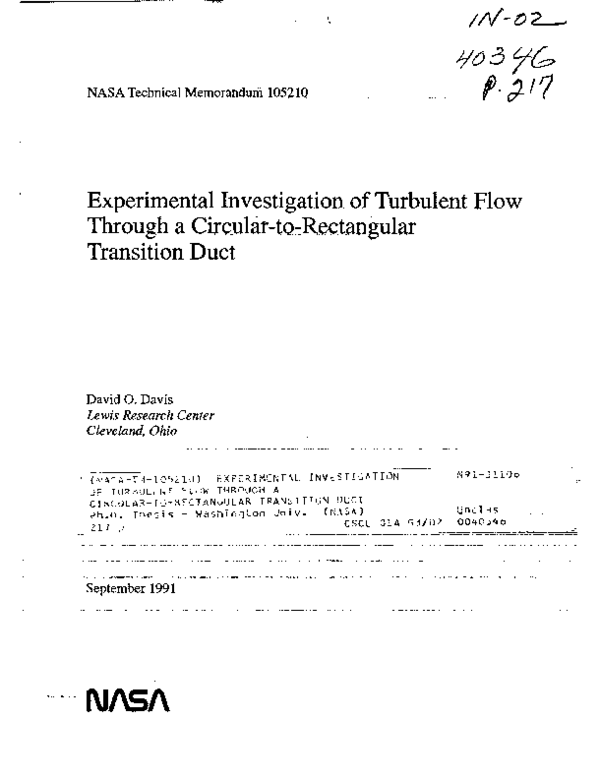 (PDF) Experimental investigation of turbulent flow through a circular ...