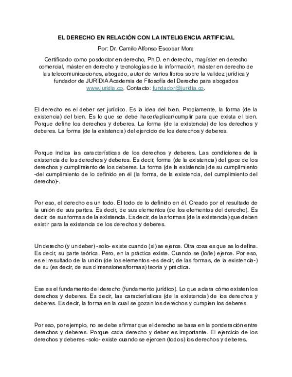 (PDF) EL DERECHO EN RELACIÓN CON LA INTELIGENCIA ARTIFICIAL