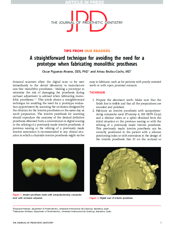 (PDF) A straightforward technique for avoiding the need for a prototype ...