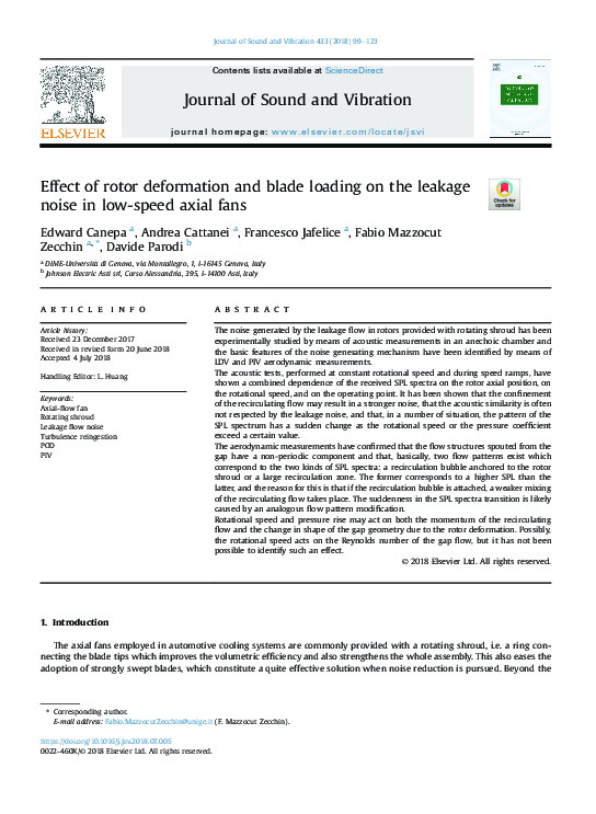(PDF) Effect of rotor deformation and blade loading on the leakage ...
