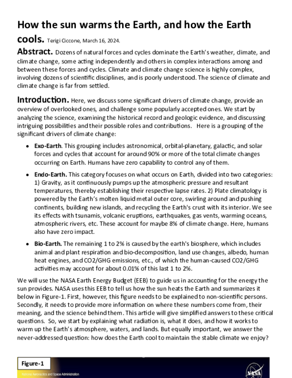 (DOC) How Does the Sun Heat the Earth and how does the thearth cool (2)