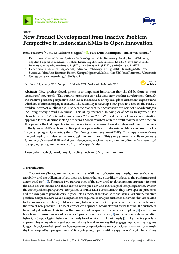 (PDF) New Product Development from Inactive Problem Perspective in ...