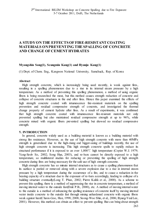 (PDF) A study on the effects of fire-resistant coating materials on ...