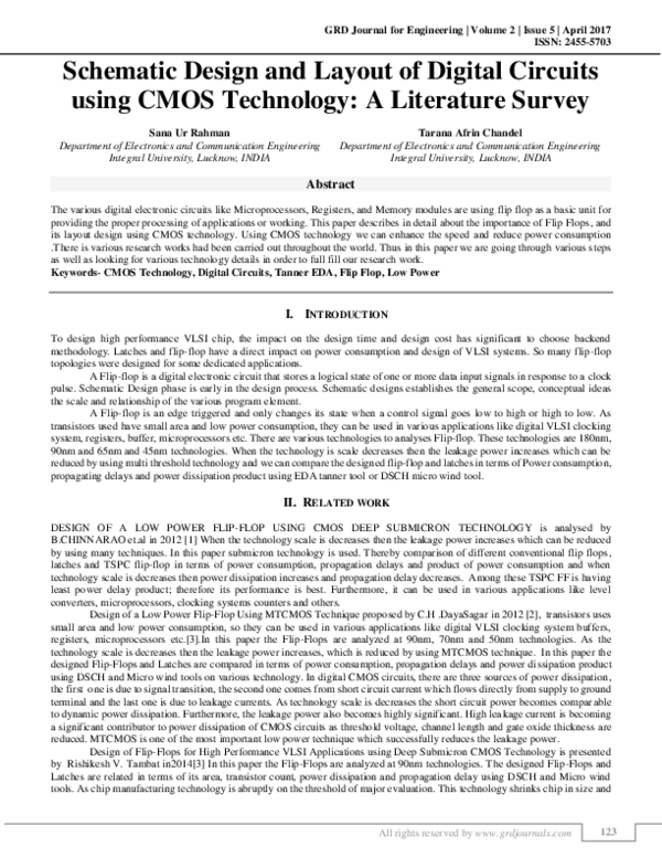 (PDF) Schematic Design and Layout of Digital Circuits using CMOS ...