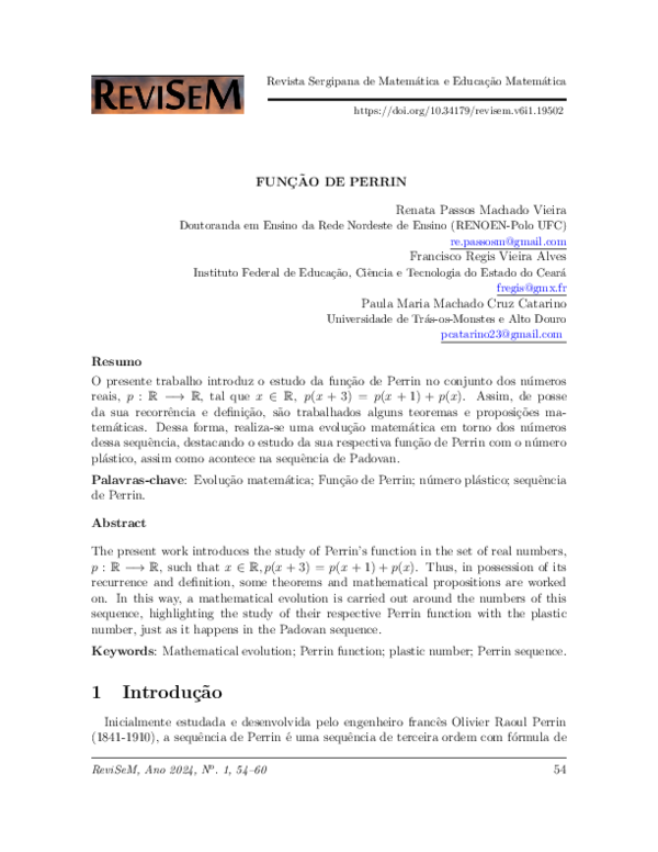 (PDF) FUNÇÃO DE PERRIN