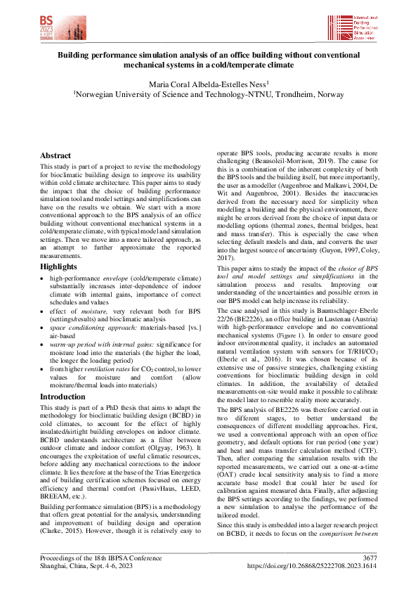 (PDF) Building performance simulation analysis of an office building ...