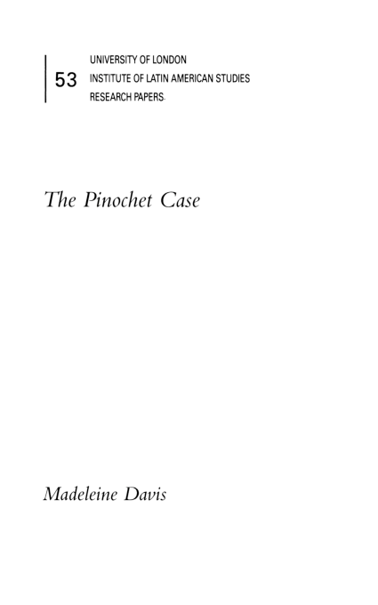 (PDF) The Pinochet Case