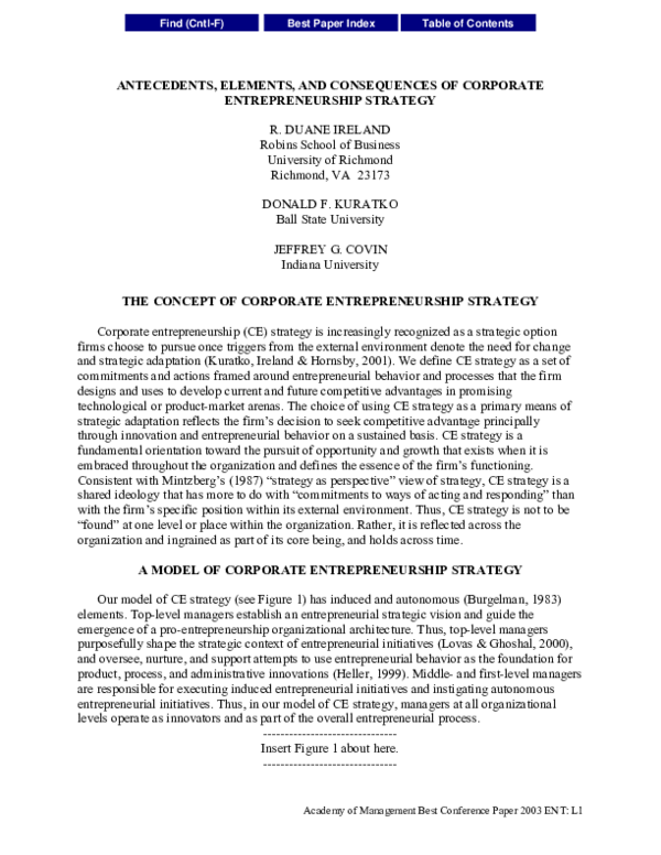 (PDF) Antecedents, Elements, and Consequences of Corporate ...