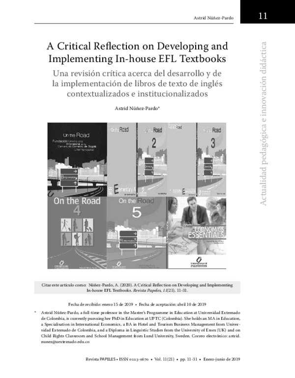 (PDF) Critical Reflection on Developing and Implementing In-house EFL ...