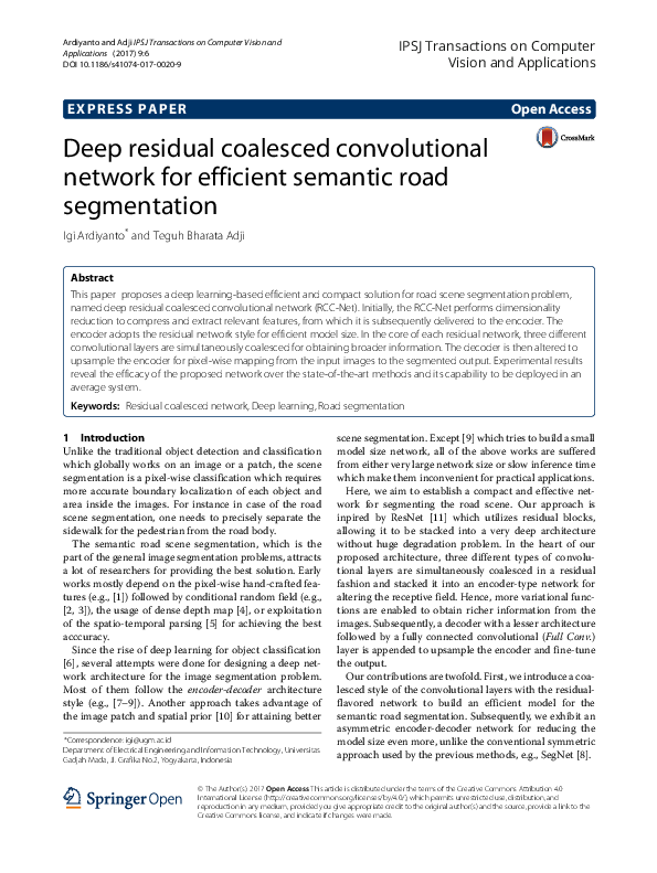 (PDF) Deep residual coalesced convolutional network for efficient ...