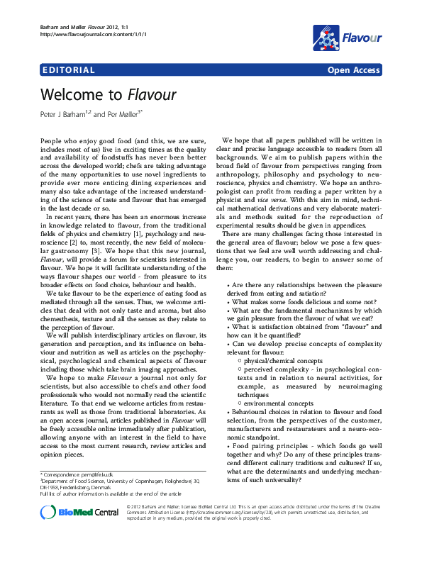 (PDF) Welcome to Flavour