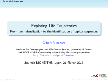 (PDF) Exploring Life Trajectories
