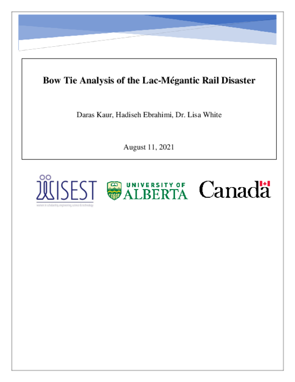 (PDF) Bow Tie Analysis of the Lac-Mégantic Rail Disaster