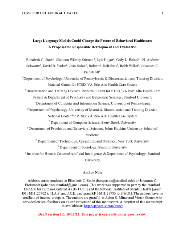 (PDF) Artificial intelligence will change the future of psychotherapy ...
