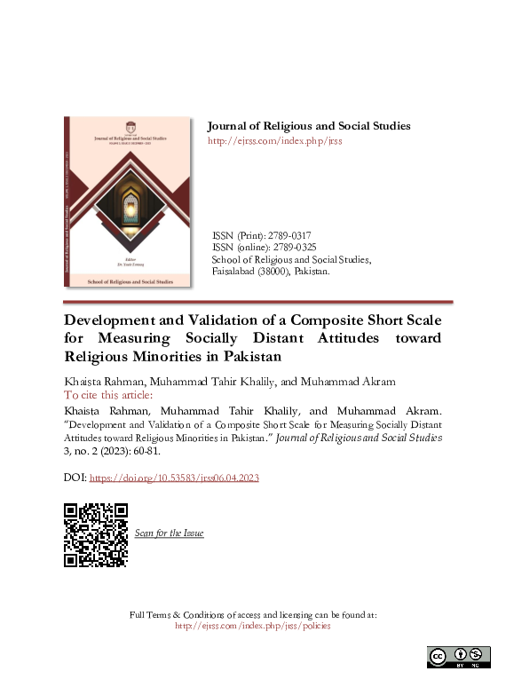 (PDF) Development and Validation of a Composite Short Scale for ...