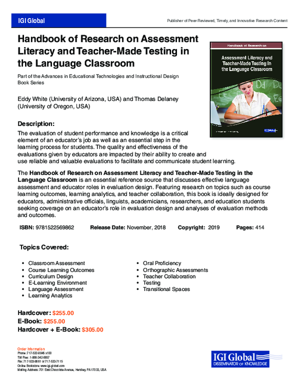 (PDF) Handbook of Research on Assessment Literacy and Teacher-Made ...