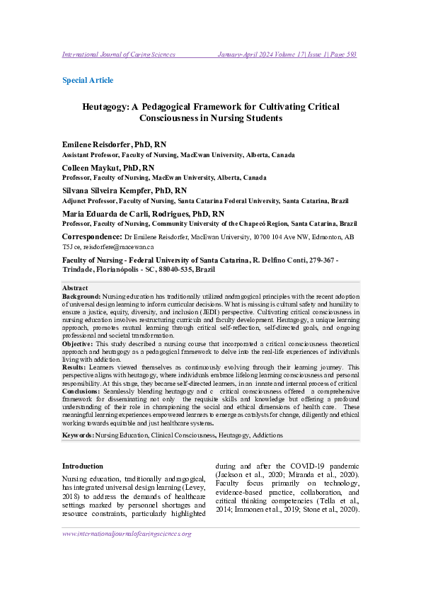 (PDF) Heutagogy: A Pedagogical Framework for Cultivating Critical ...