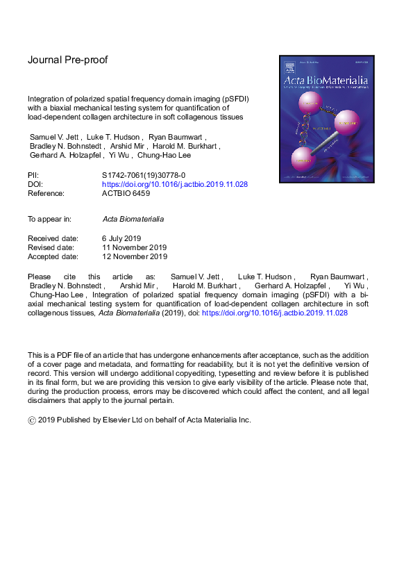 (PDF) Integration of Polarized Spatial Frequency Domain Imaging (pSFDI ...