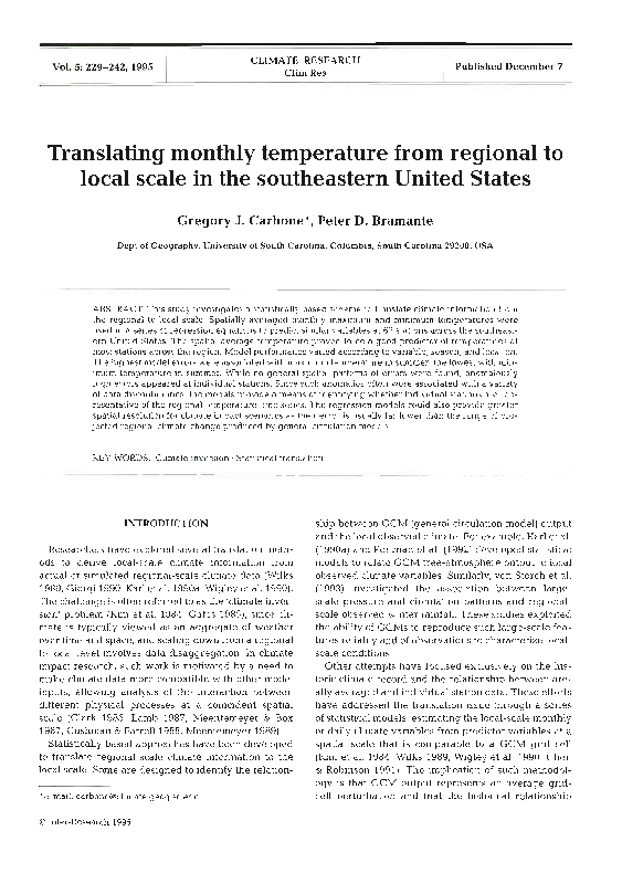 (PDF) Translating monthly temperature from regional to local scale in ...