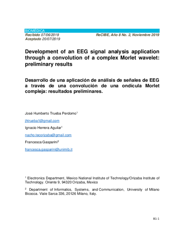 (PDF) Development of an EEG signal analysis application through a ...