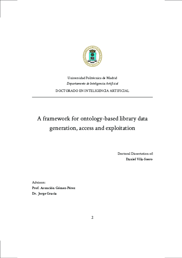 (PDF) A framework for ontology-based library data generation, access ...