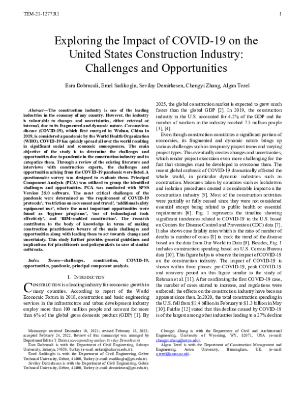 (PDF) Exploring the Impact of COVID-19 on the United States ...