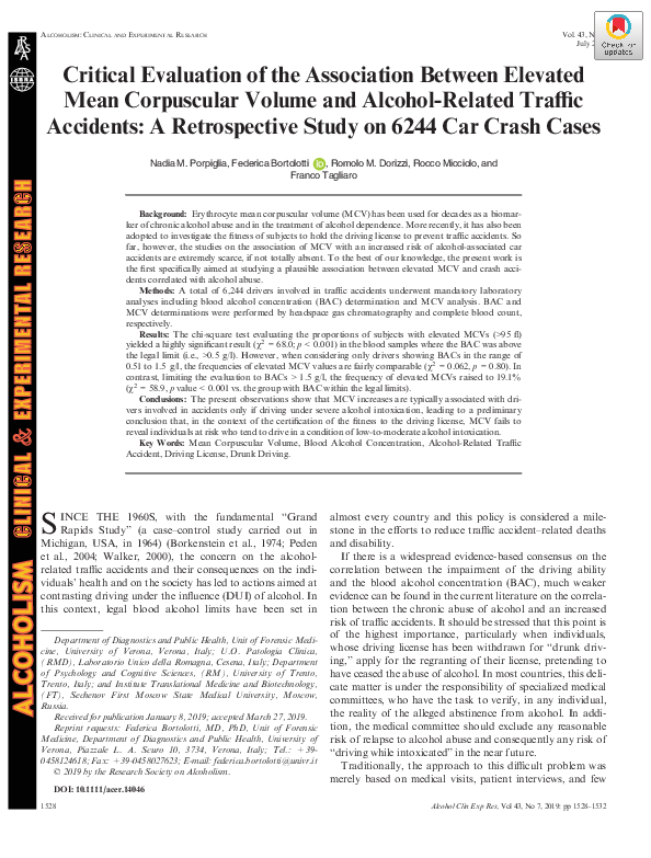 (PDF) Critical Evaluation of the Association Between Elevated Mean ...