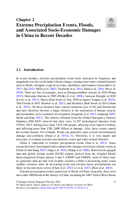 (PDF) Impacts of Climate and Human Activities on Water Resources and ...