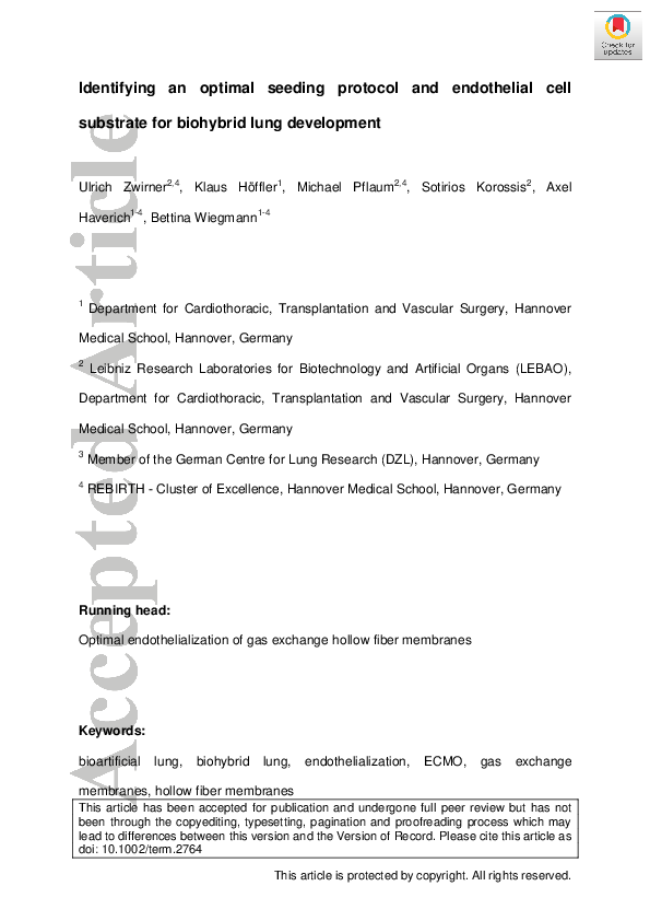 (PDF) Identifying an optimal seeding protocol and endothelial cell ...