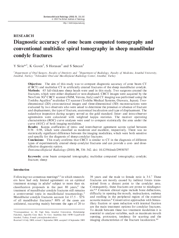 (PDF) Diagnostic accuracy of cone beam computed tomography and ...