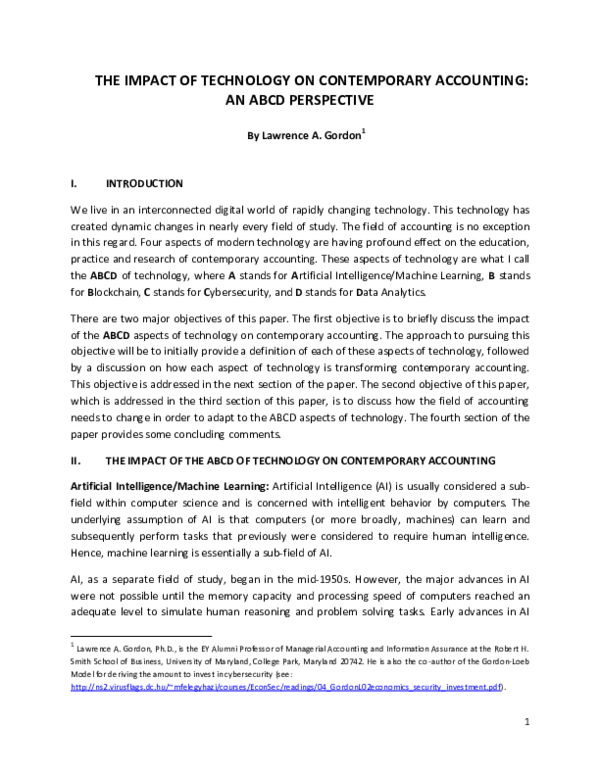 (PDF) The Impact of Technology on Contemporary Accounting: An ABCD ...