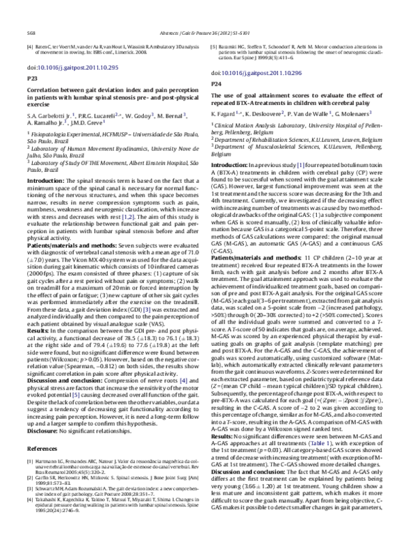 (PDF) Correlation between gait deviation index and pain perception in ...