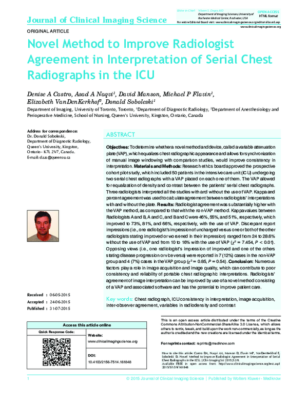 (PDF) Novel Method to Improve Radiologist Agreement in Interpretation ...