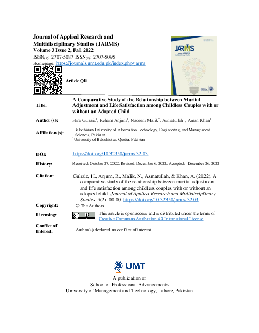 (PDF) A Comparative Study of the Relationship between Marital ...