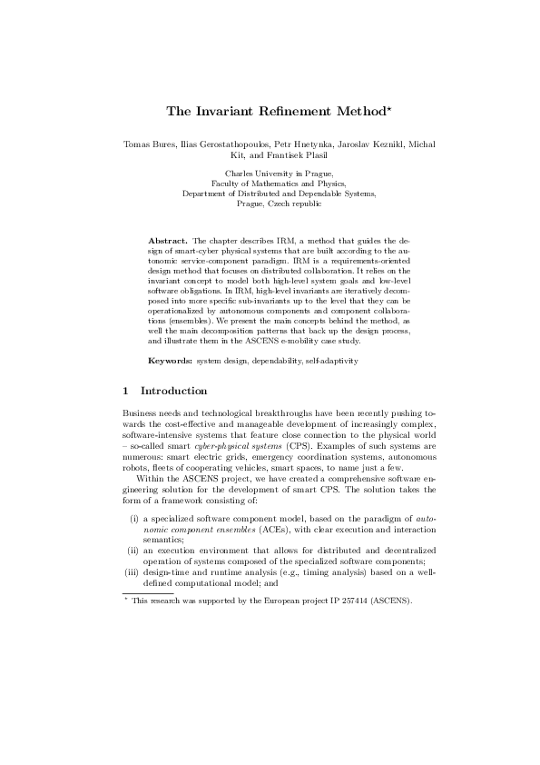 (PDF) The Invariant Refinement Method